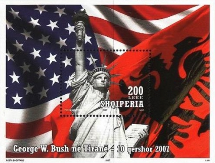 [Visit of George W. Bush, type ]