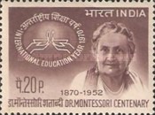 [The 100th Anniversary of the Birth of Doctor Maria Montessori, Educationist, type LM]