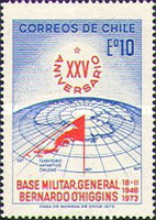[The 25th Anniversary of General Bernardo O'Higgins Antarctic Base, type UC]