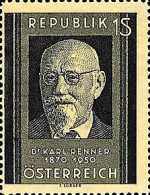 [Dr. Karl Renner Memorial Stamp, type RQ]