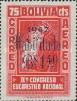 [Stamps of 1938-1939 Surcharged "1947 - Habilitada - Bs. 1.40", type DH2]