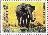 [International Stamp Exhibition INDIPEX 2011, New Delhi - Personalized Stamps, Animals, type FZ1]
