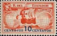 [Airmail - The 443rd Anniversary of the Discovery of America by Columbus, type JP]