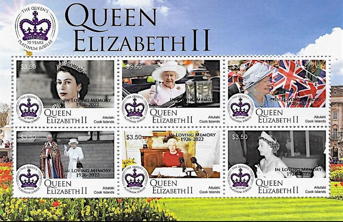 [Queen Elizabeth II, 1926-2022 - Previous Issue Overprinted "IN LOVING MEMORY 1926-2022", type ]