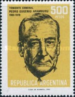 [The 10th Anniversary of the Death of Lieutenant General Pedro Eugenio Aramburu, type ASK]