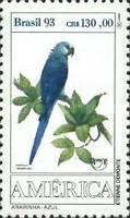 [America - Endangered Macaws, type CRU]