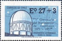 [The 500th Anniversary of the Birth of Copernicus - Issue of 1972 Overprinted "V Centenario del Nacimiento de Copernico 1473 - 1973" and Surcharged, type UQ]