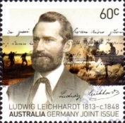 [The 200th Anniversary of the Birth of Friedrich Wilhelm Ludwig Leichhardt, 1813-1848 - Joint Issue with Germany, type DXK]