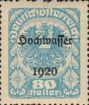 [Overprinted "Hochwasser 1920", type BG9]
