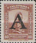 [Airmail - Previous Issues Overprinted A = "Avianca", type QO]