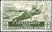 [Italian Postage Stamps in Different Colors Overprinted "ISOLE ITALIANE DELL'EGEO", type BC1]