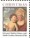 [Christmas Stamps - Madonna and Child - By Giovanni Battista Cima, type CFJ1]