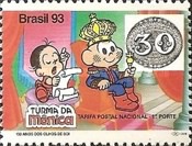 [The 150th Anniversary of the First Brazilian Stamps - No Value Expressed - Cartoon Characters, type CRF]