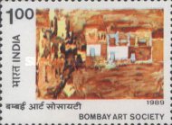 [Cent of Bombay Art Society (1988), type AOB]