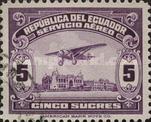 [Airmail - Plane Over Beach Promenade of Guayaquil, type QY]