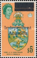 [Postage Stamps from St. Kitts and Nevis Overprinted "Independent Anguilla", type A16]