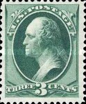 [George Washington - White Wove Paper, type AH]