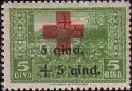 [No. 119-122 With Additional Overprint in Red and Black, type AG]
