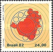 [The 10th Anniversary of Telebras, Brazilian Telecommunications Corporation, type BUB]