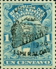 [Opening of Quito-Esmeraldas Railway - Issues of 1915 Overprinted "QUITO 1926 ESMERALDAS" and Train, type FO]