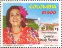 [The 1st Anniversary of the Death of Consuelo Araujo Noguera "La Cacica", Journalist and Politician, 1940-2001, type BUX]
