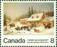 [The 100th Anniversary of the Death of Cornelius Krieghoff, Painter, type PM]