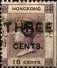 [Queen Victoria - Surcharged, type D]