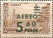 [Airmail - Airmail Stamp of 1959 Surcharged, type UF]