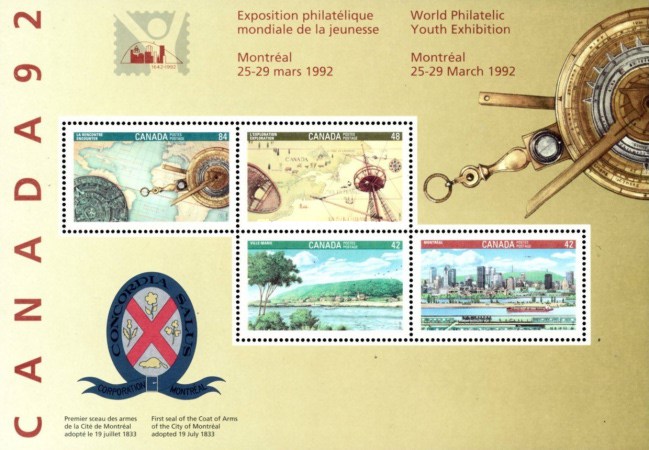 [International Youth Stamp Exhibition "CANADA 92" - Montreal, Canada, type ]