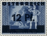 [German Empire Postage Stamps Overprinted "ÖSTEREICH" & Surcharged, type HR]