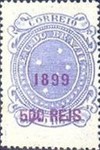 [Issue of 1890-1891 Surcharged in Lilac Red, type BE3]