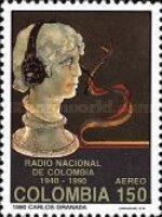 [Airmail - The 50th Anniversary of Colombia National Radio, type BEX]