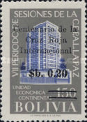 [The 100th Anniversary of the Red Cross Surcharged "Centenario de la - Cruz Roja - Internacional" and Value, type IB5]