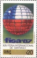 [The 25th International Santiago Fair "Fisa '87" - Santiago, Chile, type AJR]