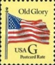[Flag - Old Glory - "G" Postcard Rate (20 cents), type CJT]