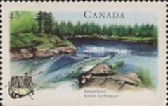 [Canadian Rivers - Imperforated Top or Bottom, type AXW]