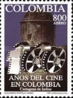 [Airmail - The 100th Anniversary of Colombian Cinema and the 53rd International Union of Film Archives Congress, Cartagena de Indias, type BOX]
