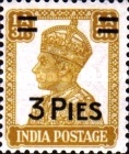 [King George VI, 1895-1952 - Stamp of 1941 Surcharged, type AV]