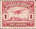 [Airmail - Plane Over Beach Promenade of Guayaquil, type HQ]