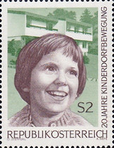 [The 20th Anniversary of the Kinderdorf Movement in Austria, type AFO]