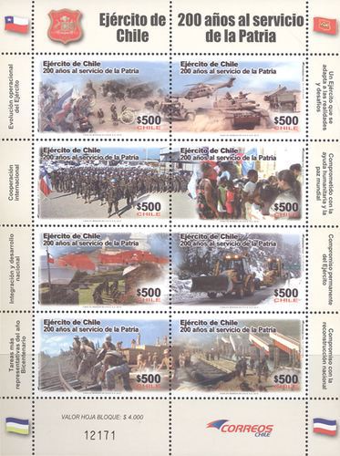 [The 200th Anniversary of Chile Army Serving Homeland, type ]