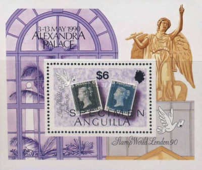 [The 150th Anniversary of the First Postage Stamp - International Stamp Exhibition STAMP WORLD LONDON '90, type ]