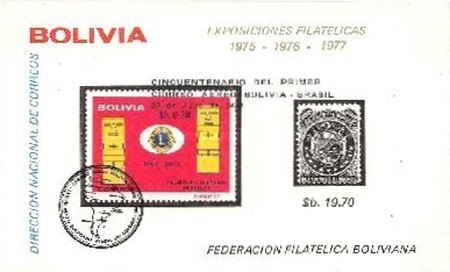 [The 50th Anniversary of the First Airmail Between Bolivia & Brazil, type XSA2]