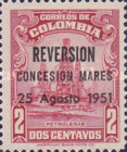 [Nationalization of Barranca Oilfields - Previous Issue Overprinted "REVERSION CONCESION MARES 25 Agosto 1951", type SJ]