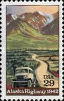 [The 50th Anniversary of Alaska Highway, type BZA]