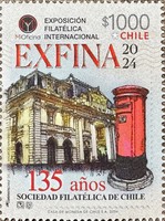 [The 135th Anniversary of the Chilean Philatelic Society, type CMK]