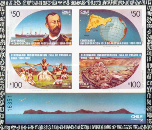 [The 100th Anniversary of Incorporation of Easter Island into Chile, type ]