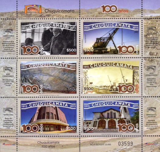 [The 100th Anniversary of the City of Chuquicamata, type ]