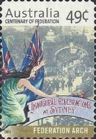 [The 100th Anniversary of the Commonwealth of Australia - Self Adhesive, type BML1]