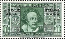 [Italian Stamps in Different Colors Overprinted "ISOLE ITALIANE DELL'EGEO", type Y]